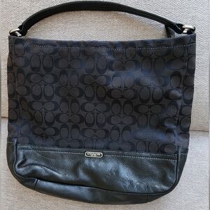 Coach Black Signature Shoulder Bag
